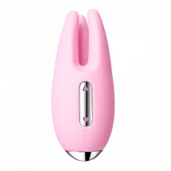 Розовый вибростимулятор клитора Cookie  с подвижными "щупальцами"
